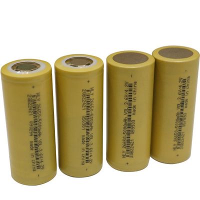 Επικυρωμένο η FCC κύτταρο 26650 5000MAh μπαταριών λι ιονικό για τα ηλεκτρικά μηχανικά δίκυκλα