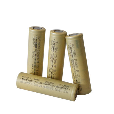 Κινητή δύναμη 2000mah 18650 μπαταρία επανακαταλογηστέο UN38.3 για το φωτεινό φακό