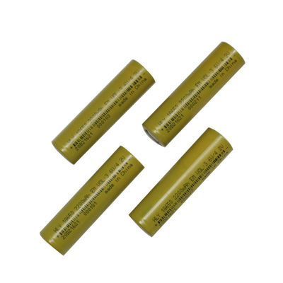 Υψηλή δύναμη 2200mah 18650 μπαταρία ιονική μπαταρία 500 λίθιου 3,6 βολτ κύκλοι