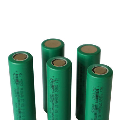 Επαναφορτιζόμενη μπαταρία 18650 3.6V 2500mAh φανών λίθιου ιονική φωτεινή ελαφριά