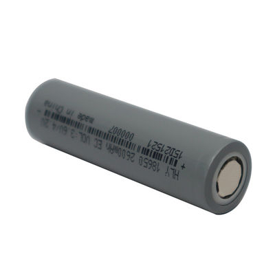 2600mAh 3.6V 18650 λίθιου ιονική μπαταριών ζωή κύκλων κυττάρων επανακαταλογηστέα μακριά