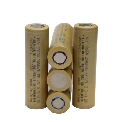 2000mah 18650 επανακαταλογηστέο κύτταρο μπαταριών λίθιου ιονικό 500 φορές υψηλό ποσοστό