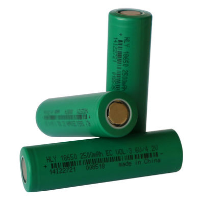 NCM 500 φορές 3.6V 18650 κύτταρο 2500mah μπαταριών για τα ηλεκτρικά ποδήλατα