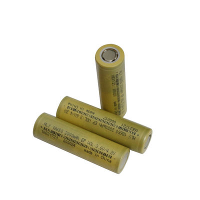Ιονική μπαταρία 2000mAh 18650 λίθιου υψηλής δύναμης 3.6v επαναφορτιζόμενη