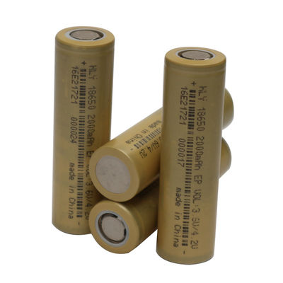 Κυλινδρική ιονική μπαταρία 2000mAh 18650 RoHS λι υψηλού ποσοστού επαναφορτιζόμενη για τα ηλεκτρικά εργαλεία