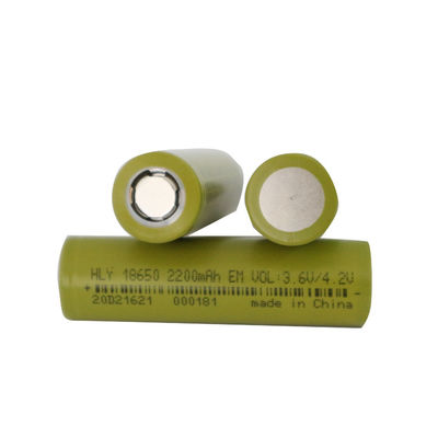 Ελαφρύ επανακαταλογηστέο λίθιο ιονικό 2200mah 18650 κύτταρο UN38.3 HLY μπαταριών