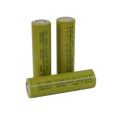 Υψηλή απαλλαγή 18650 μπαταρία λίθιου 2200mah για τις εγχώριες συσκευές
