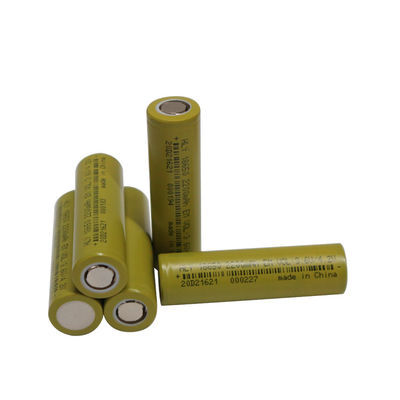 Υψηλή δύναμη 2200mah 18650 μπαταρία ιονική μπαταρία 500 λίθιου 3,6 βολτ κύκλοι