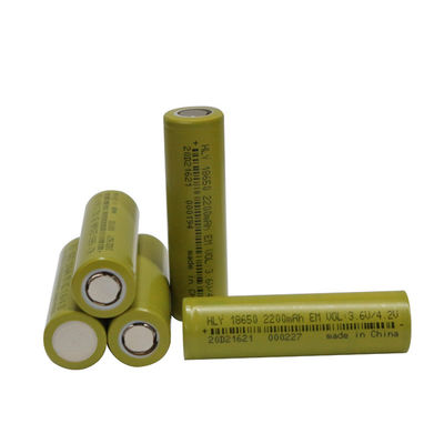 Επανακαταλογηστέο λι ιονικό 2200mah 18650 3,6 Β υψηλός ODM cOem ασφάλειας μπαταριών