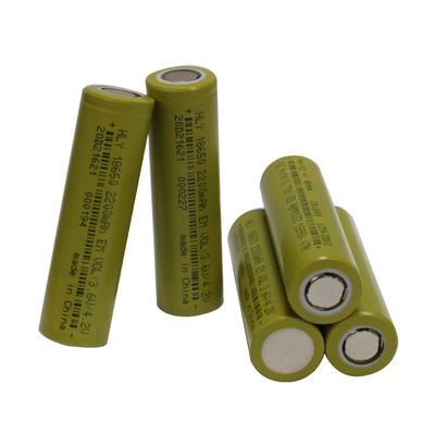 Υψηλή απαλλαγή 18650 μπαταρία λίθιου 2200mah για τις εγχώριες συσκευές