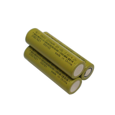 Υψηλή δύναμη 2200mah 18650 μπαταρία ιονική μπαταρία 500 λίθιου 3,6 βολτ κύκλοι