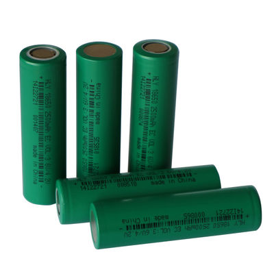 Επαναφορτιζόμενη μπαταρία 18650 3.6V 2500mAh φανών λίθιου ιονική φωτεινή ελαφριά