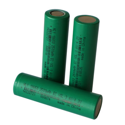 Μακριά ζωή 18650 μπαταρία 2500mAh NCM 3.6v Rechargerable κύκλων HLY