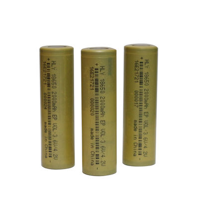 2000mAh 3.6V 18650 ιονική μπαταρία λίθιου 500 φορές για τα ηλεκτρικά εργαλεία