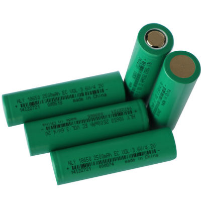 18650 3,6 βολτ 2500mah λι ιονικό κύτταρο UN38.3 λίθιου μπαταριών επανακαταλογηστέο