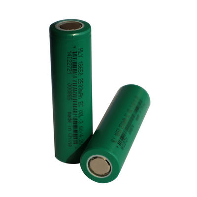 18650 3,6 βολτ 2500mah λι ιονικό κύτταρο UN38.3 λίθιου μπαταριών επανακαταλογηστέο