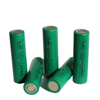 18650 3,6 βολτ 2500mah λι ιονικό κύτταρο UN38.3 λίθιου μπαταριών επανακαταλογηστέο