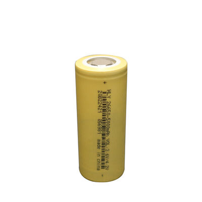 Μακριά ζωή 26650 κυλινδρικά κύτταρα 3.6V 5000mAh κύκλων μπαταριών λίθιου επανακαταλογηστέα
