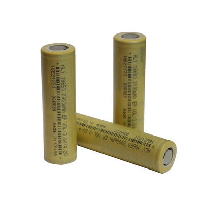 Ικανότητα 18650 ιονική μπαταρία 2000mAh 3.6V υψηλού ποσοστού λίθιου για τα ηλεκτρικά οχήματα