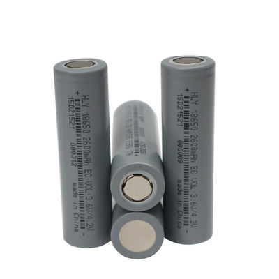 Ιονική επαναφορτιζόμενη 18650 μπαταρία λι 2600mah 3.6V 500 φορές υψηλής ενέργειας πυκνότητα