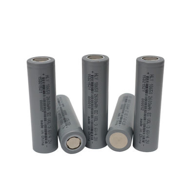 Ιονική επαναφορτιζόμενη 18650 μπαταρία λι 2600mah 3.6V 500 φορές υψηλής ενέργειας πυκνότητα