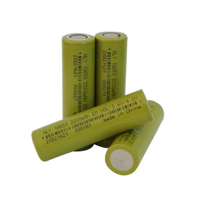 500 κύκλοι 18650 μπαταρία 2200mah 3,7 λίθιου επανακαταλογηστέο υψηλό ποσοστό κυττάρων Β