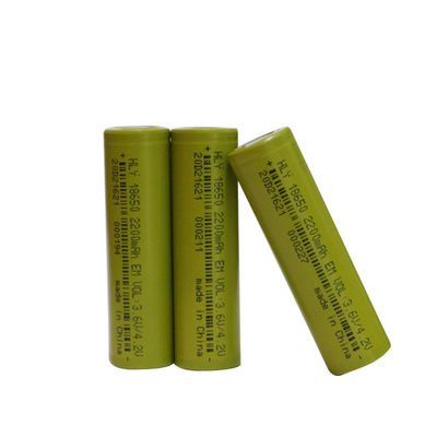 FCC 18650 επανακαταλογηστέο 2200mAh λίθιου ιονικό ποσοστό απαλλαγής μπαταριών υψηλό